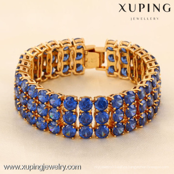 71746-Xuping Jewelry Fashion Woman Bracelet con oro de 18 quilates plateado